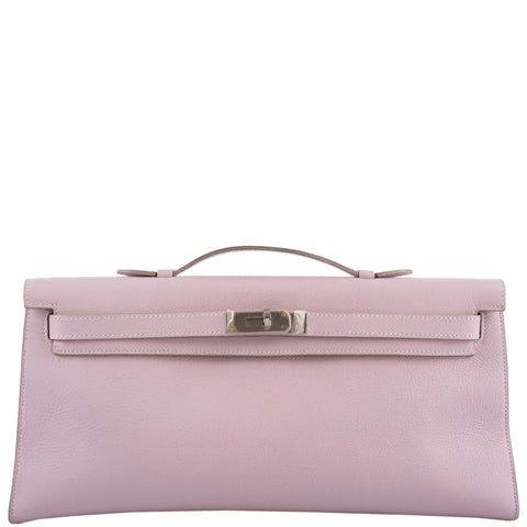 Hermes Kelly Longue Rose Dragee Evergrain with Palladium Hardware - 2007, K Square