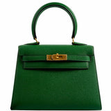 Hermes Kelly Mini 20 Sellier Vert Clair Epsom Gold Hardware