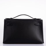 Hermes Kelly Mini Pochette Black Swift leather Gold Hardware - 2020, Y