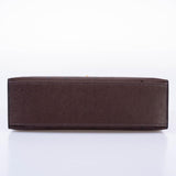 Hermes Kelly Pochette Rouge Sellier Ostrich with Gold Hardware - 2021, Z