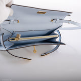 Hermes Kelly Wallet To Go Blue Brume Epsom Gold Hardware