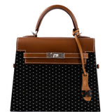 Hermes Kelly Wood 22 Bog Oak, Aluminum & Barenia with Palladium Hardware - 2021, Z