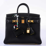 Hermes Micro Kelly Charm Black Lizard Gold Hardware - 2019, D