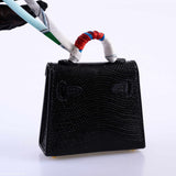 Hermes Micro Kelly Charm Black Lizard Gold Hardware - 2019, D