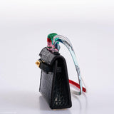 Hermes Micro Kelly Twilly Charm Vert Cyprès Matte Croc Gold Hardware - 2020, Y