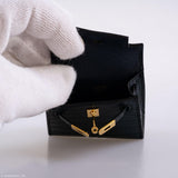 Hermes Micro Kelly Twilly Charm Vert Cyprès Matte Croc Gold Hardware - 2020, Y