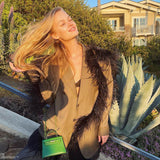 Hermes Mini Kelly 15 Vert Clair Courchevel with Gold Hardware - 1984, N