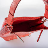 Hermes So Kelly 22 Bougenville Matte Porosus Crocodile Gold Hardware - 2011, O Square