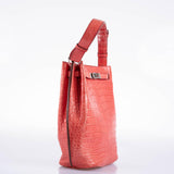 Hermes So Kelly 22 Bougenville Matte Porosus Crocodile Gold Hardware - 2011, O Square