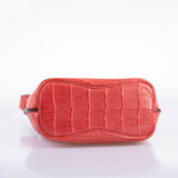 Hermes So Kelly 22 Bougenville Matte Porosus Crocodile Gold Hardware - 2011, O Square