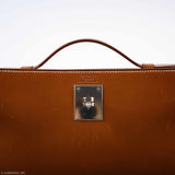 Hermes Teddy Kelly Clutch Barenia Leather & Mouton Shearling Palladium Hardware - 2007, K Square
