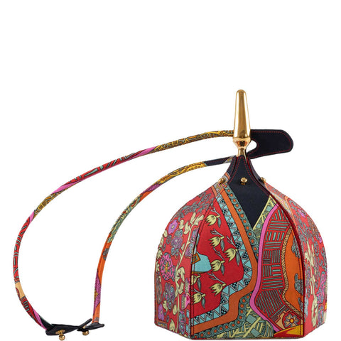 Hermes Unique Silk ‘Art des Steppes’ Yurt Runway Bag - 1991