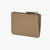 KEY CASE POUCH Beige Leather Pouch