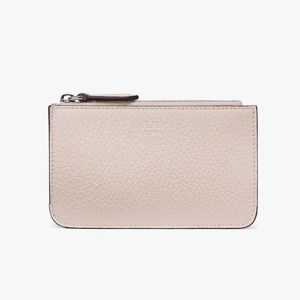 KEY CASE POUCH White Leather Pouch