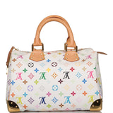 Louis Vuitton Monogram Multicolor White Speedy 30