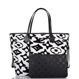 Louis Vuitton x UF Black and White Tufted Monogram Neverfull MM