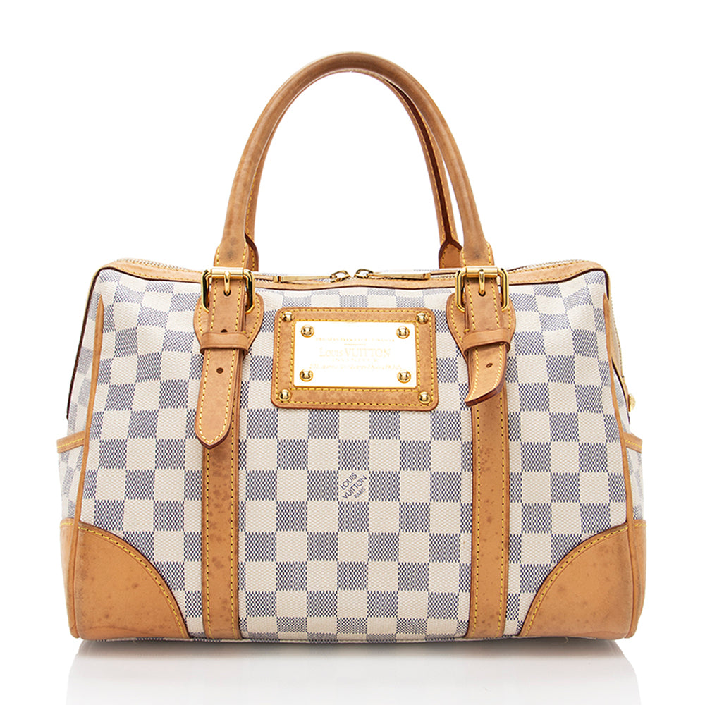 Louis Vuitton Damier Azur Berkeley Satchel (SHF-17999)