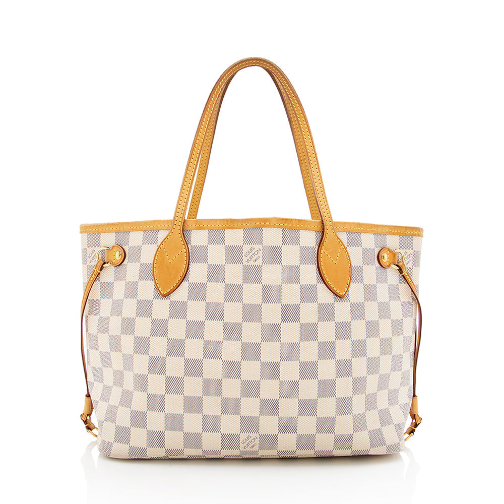 Louis Vuitton Damier Azur Neverfull PM Tote (SHF-17821)