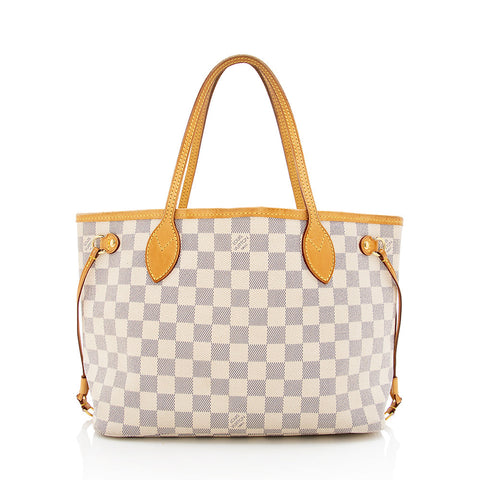 Louis Vuitton Damier Azur Neverfull PM Tote (SHF-17821)