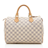 Louis Vuitton Damier Azur Speedy 30 Satchel (SHF-17043)