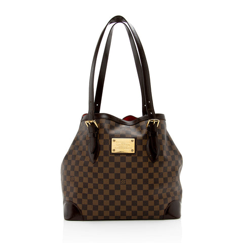 Louis Vuitton Damier Ebene Hampstead GM Tote (SHF-15485)