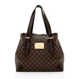 Louis Vuitton Damier Ebene Hampstead MM Tote (SHF-16598)