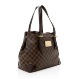 Louis Vuitton Damier Ebene Hampstead MM Tote (SHF-16598)