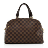 Louis Vuitton Damier Ebene Kensington Bowling Satchel (SHF-17976)