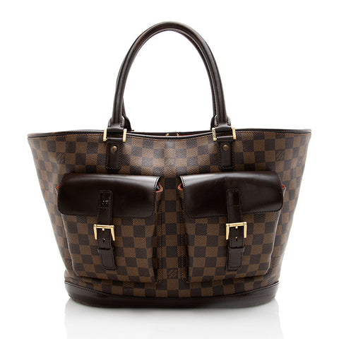 Louis Vuitton Damier Ebene Manosque GM Tote (SHF-18161)