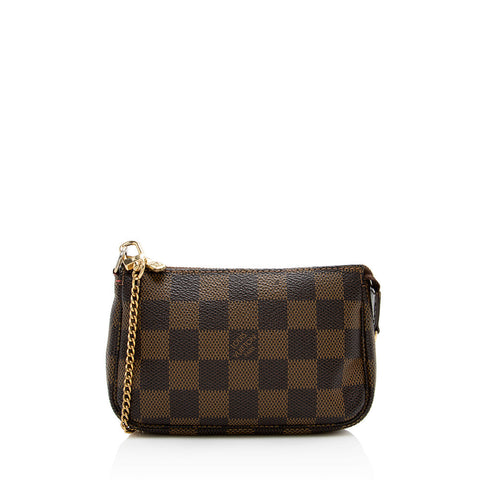 Louis Vuitton Damier Ebene Mini Pochette Accessoires (SHF-17365)