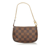 Louis Vuitton Damier Ebene Mini Pochette Accessoires (SHG-27032)