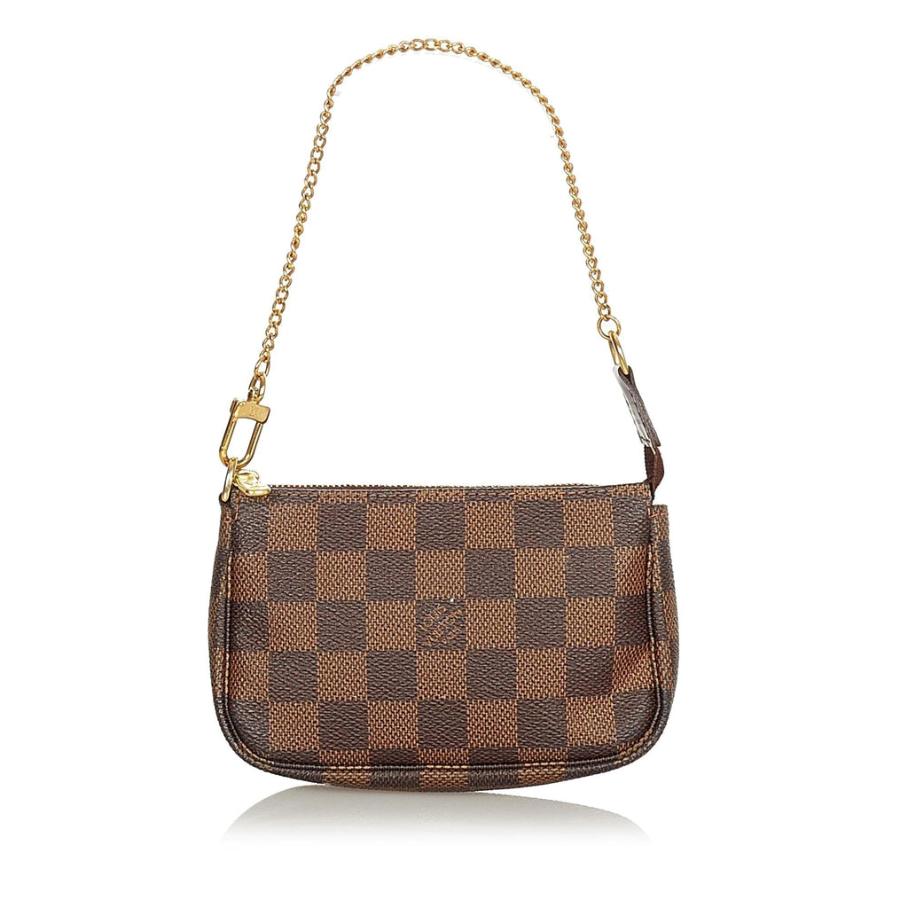 Louis Vuitton Damier Ebene Mini Pochette Accessoires (SHG-27032)