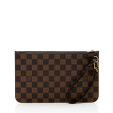 Louis Vuitton Damier Ebene Neverfull MM Pochette (SHF-18085)