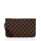 Louis Vuitton Damier Ebene Neverfull MM Pochette (SHF-18085)