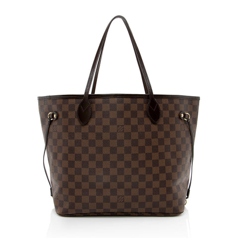 Louis Vuitton Damier Ebene Neverfull MM Tote (SHF-17044)
