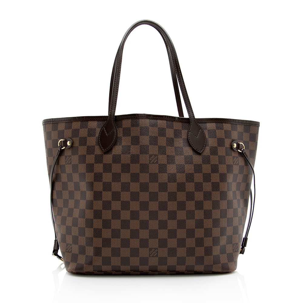 Louis Vuitton Damier Ebene Neverfull MM Tote (SHF-17826)
