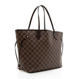 Louis Vuitton Damier Ebene Neverfull MM Tote (SHF-17826)