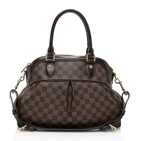 Louis Vuitton Damier Ebene Trevi PM Satchel (SHF-17876)