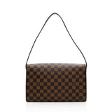 Louis Vuitton Damier Ebene Tribeca Long Shoulder Bag (SHF-16116)
