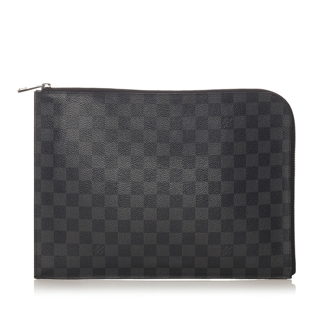 Louis Vuitton Damier Graphite Pochette Jour GM (SHG-27394)