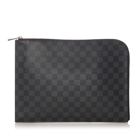 Louis Vuitton Damier Graphite Pochette Jour GM (SHG-27394)