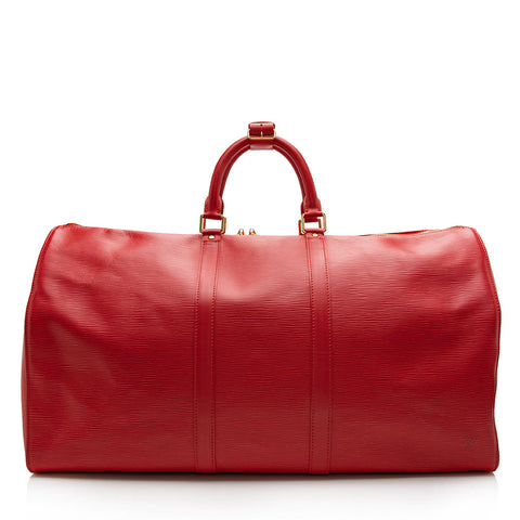 Louis Vuitton Epi Leather Keepall 55 Duffel Bag (SHF-16746)