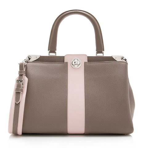 Louis Vuitton Leather Astrid Top Handle Satchel (SHF-16824)