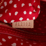 Louis Vuitton Limited Edition Monogram Vernis Dots Infinity Lockit MM Satchel (SHF-15344)