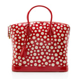 Louis Vuitton Limited Edition Monogram Vernis Dots Infinity Lockit MM Satchel (SHF-15344)