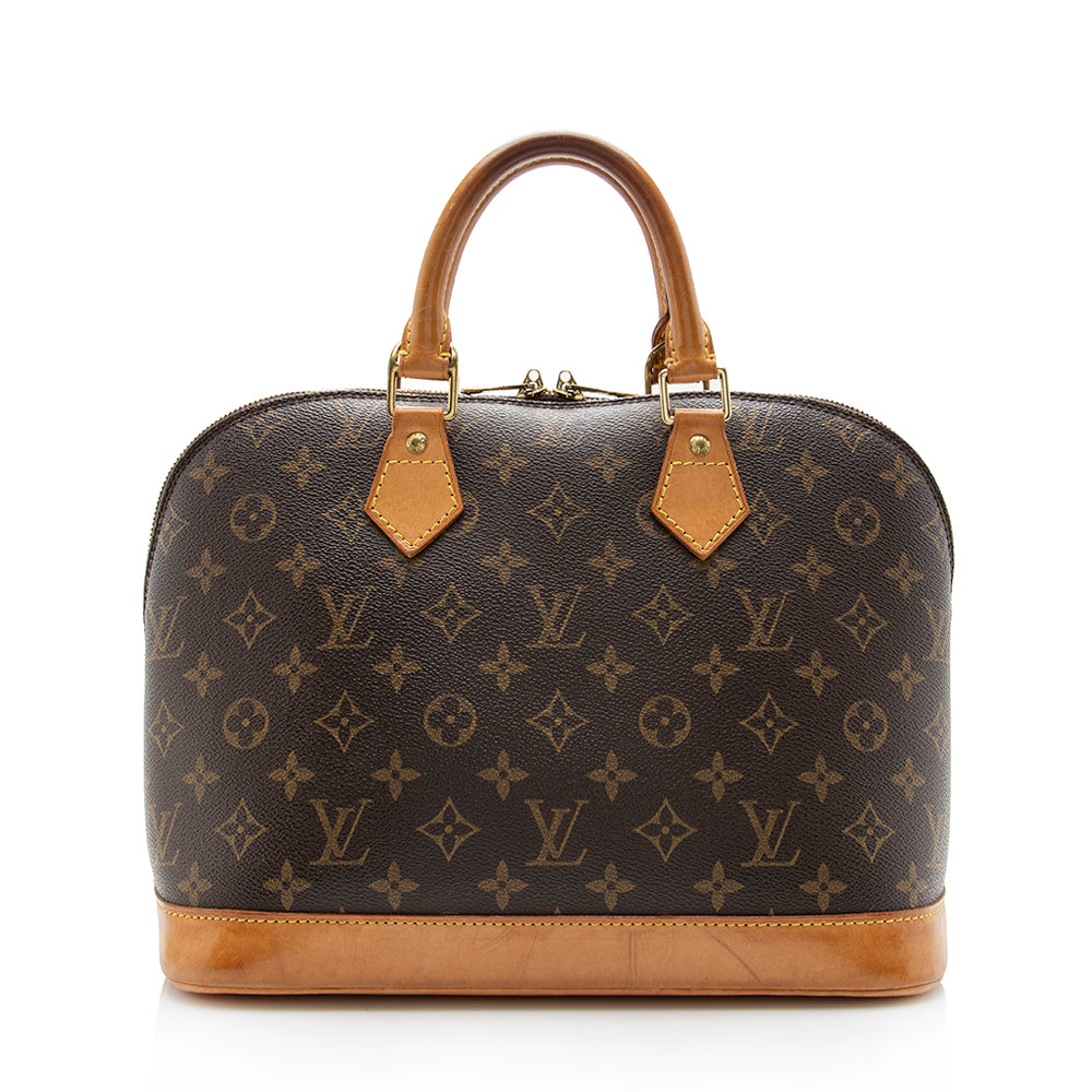 Louis Vuitton Monogram Canvas Alma PM Satchel (SHF-14795)