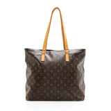 Louis Vuitton Monogram Canvas Cabas Mezzo Tote (SHF-18190)