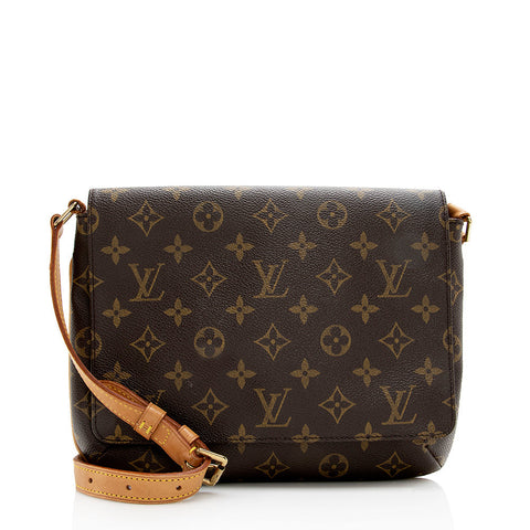 Louis Vuitton Vintage Monogram Canvas Musette Tango Short Strap (SHF-17822)