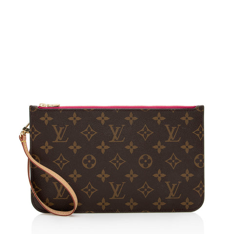 Louis Vuitton Monogram Canvas Neverfull MM Pochette (SHF-18092)