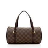 Louis Vuitton Damier Ebene Papillon 26 Satchel (SHF-13756)